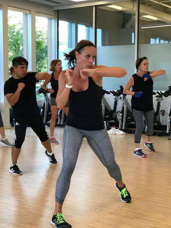 Cardio kickboxing helps fitness fans unwind and stay fit