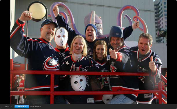 blue jackets inaugural game