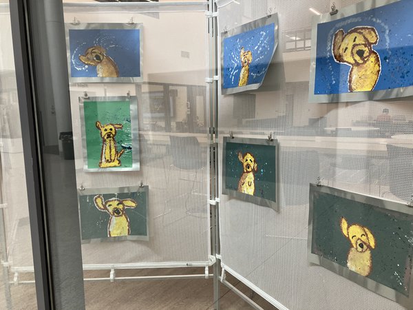 Students' artwork depicting Ferris, photo by Claire Miller.jpg