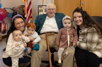 Bob w Great & Great Great Grandchildren.JPG